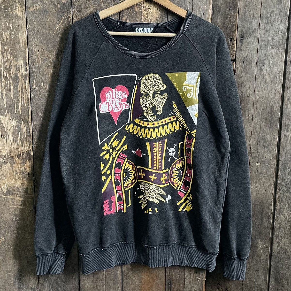 Vintage Alise In Chains Sunfaded Crewneck Sweatshirt T-Shirts, Hoodie | FlexRushtees.com