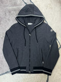 Moncler Winter Cotton Hooded Zip Sweatshirt