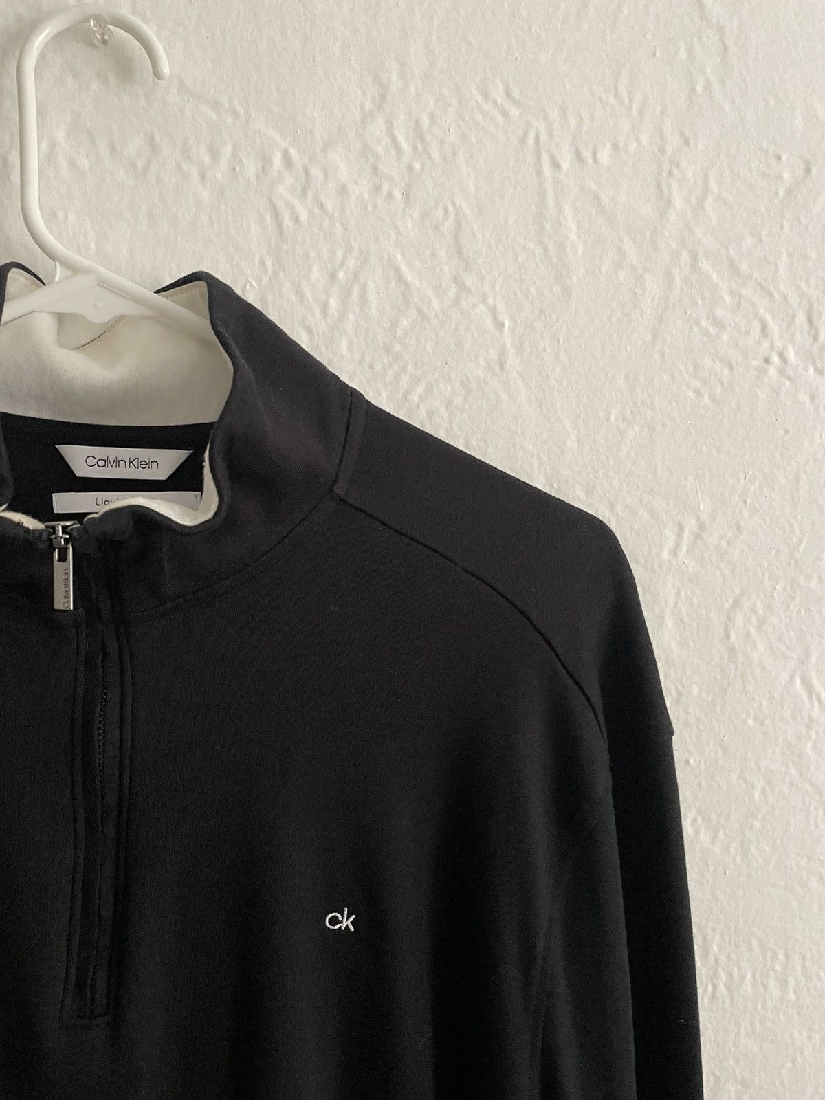 Klein Calvin Klein Ck Liquid Touch Fall Zip Up Black Long Sleeve