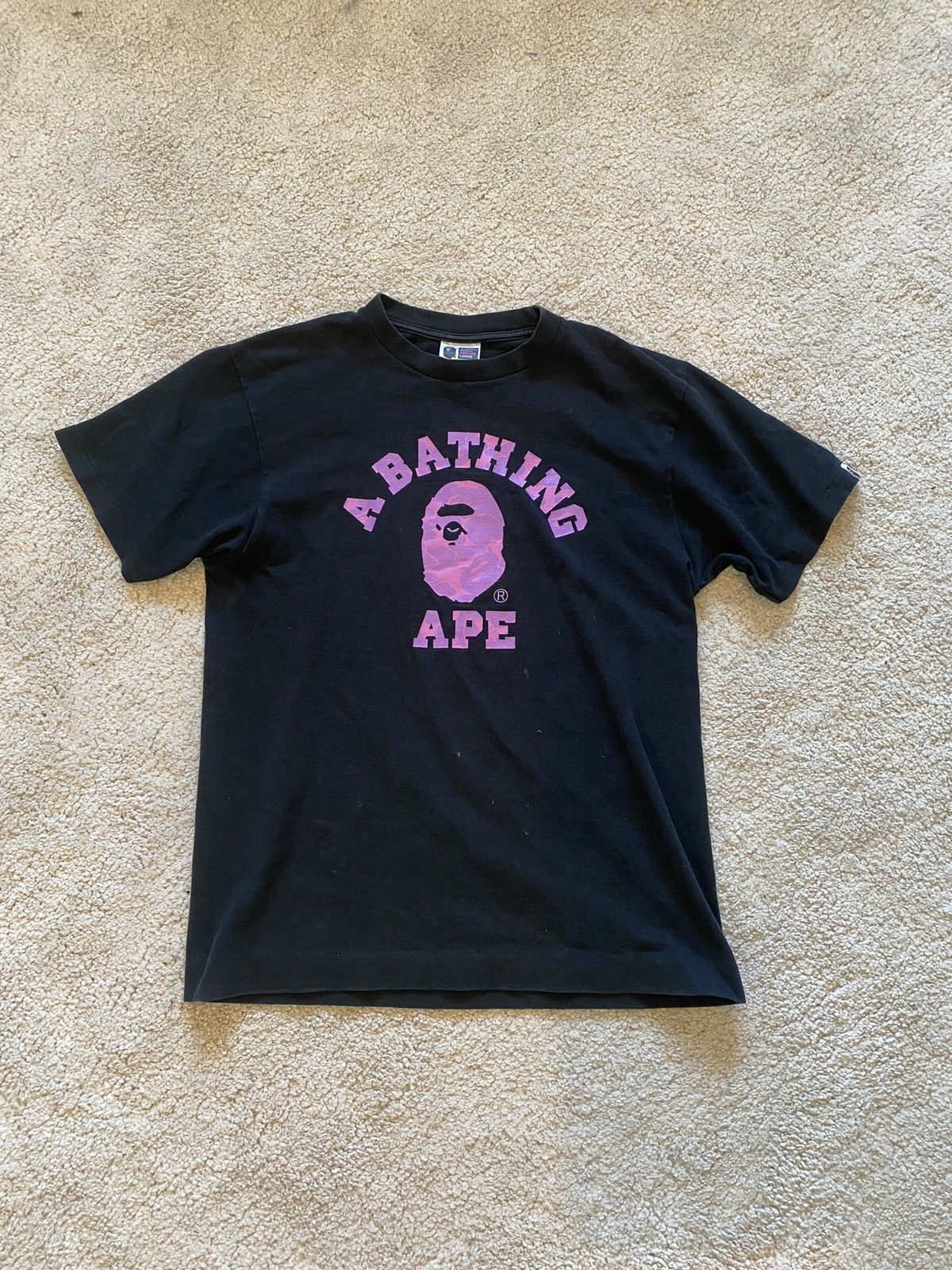 Bape 2000 S Solid Camo College Tee Hoodie, Sweatshirt | FlexRushtees.com