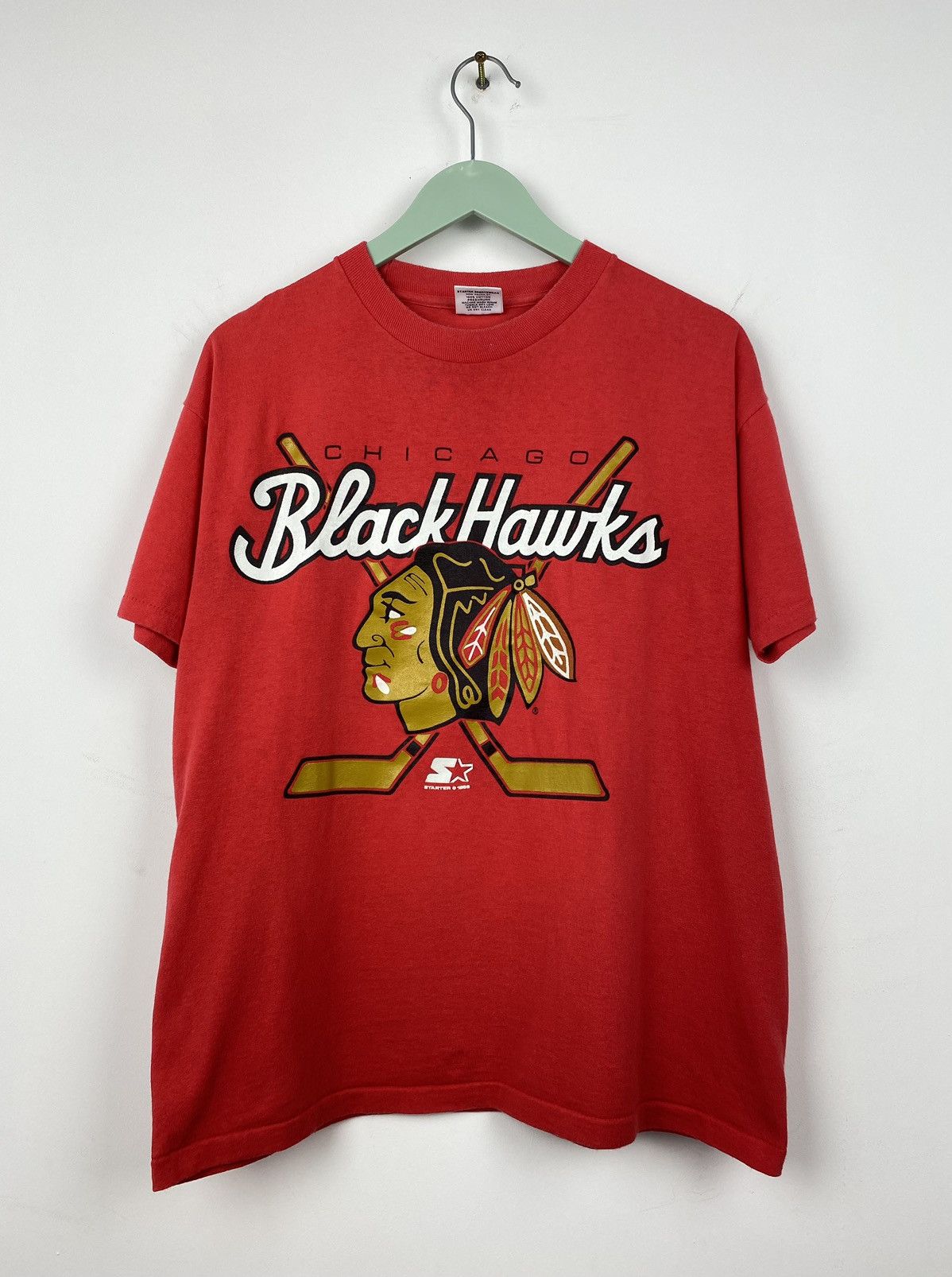 Starter Vintage Chicago Blackhawks Starter T Shirt Rangers Kings
