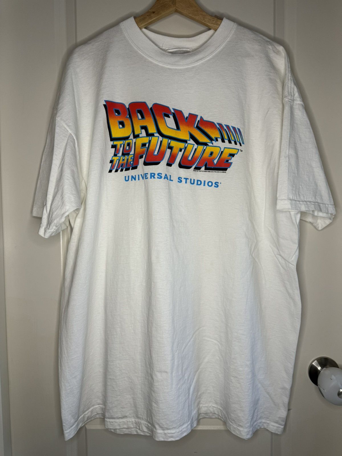 Universal Studios Back To The Future 1999 Vintage Movie T Shirt