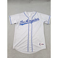 Majestic Los Angeles Dodgers Jersey Gray Away Mlb Large