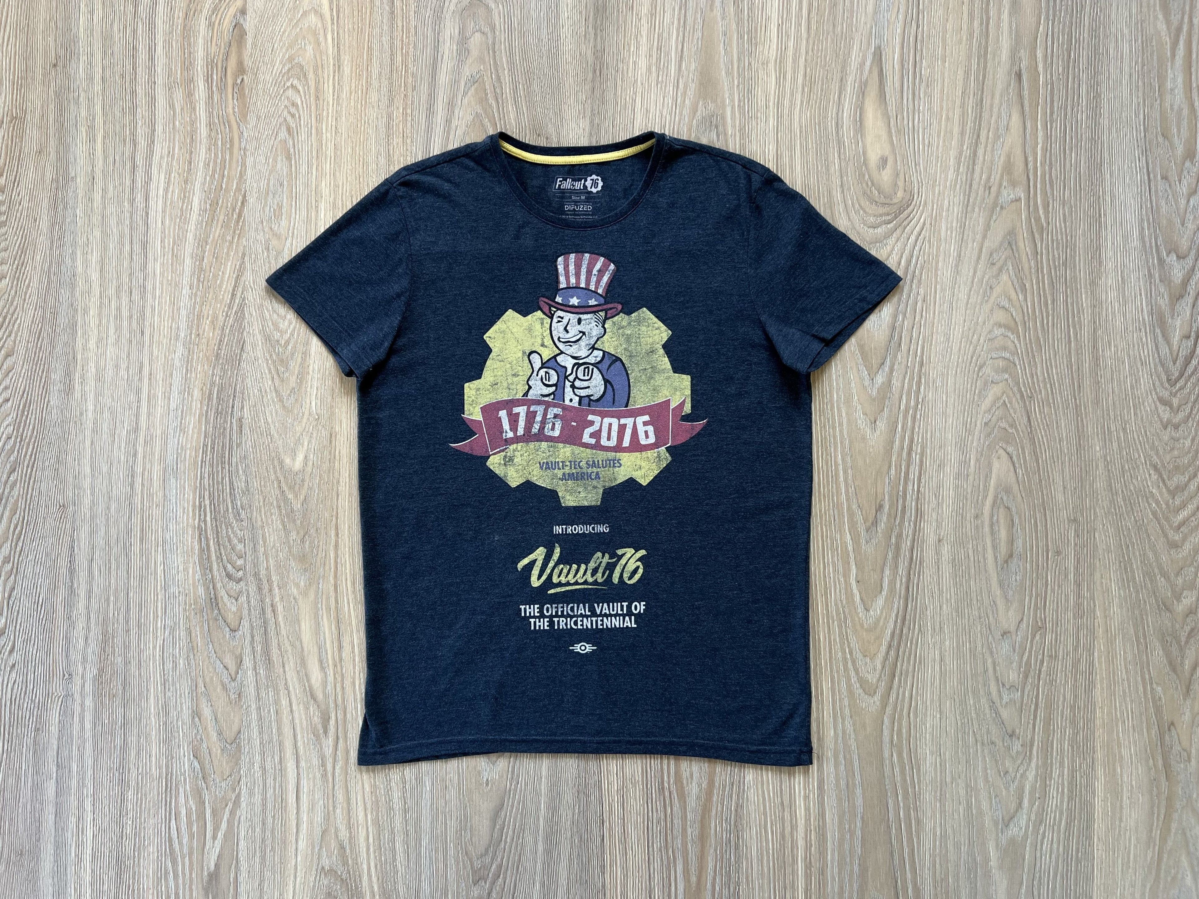 Vintage Difuzed Fallout Vault Boy T Shirt Hoodie, Sweatshirt | FlexRushtees.com