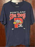 The Unbranded Brand Portland Sea Dogs Blue T Shirt Men S Size L Hoodie, Sweatshirt | FlexRushtees.com
