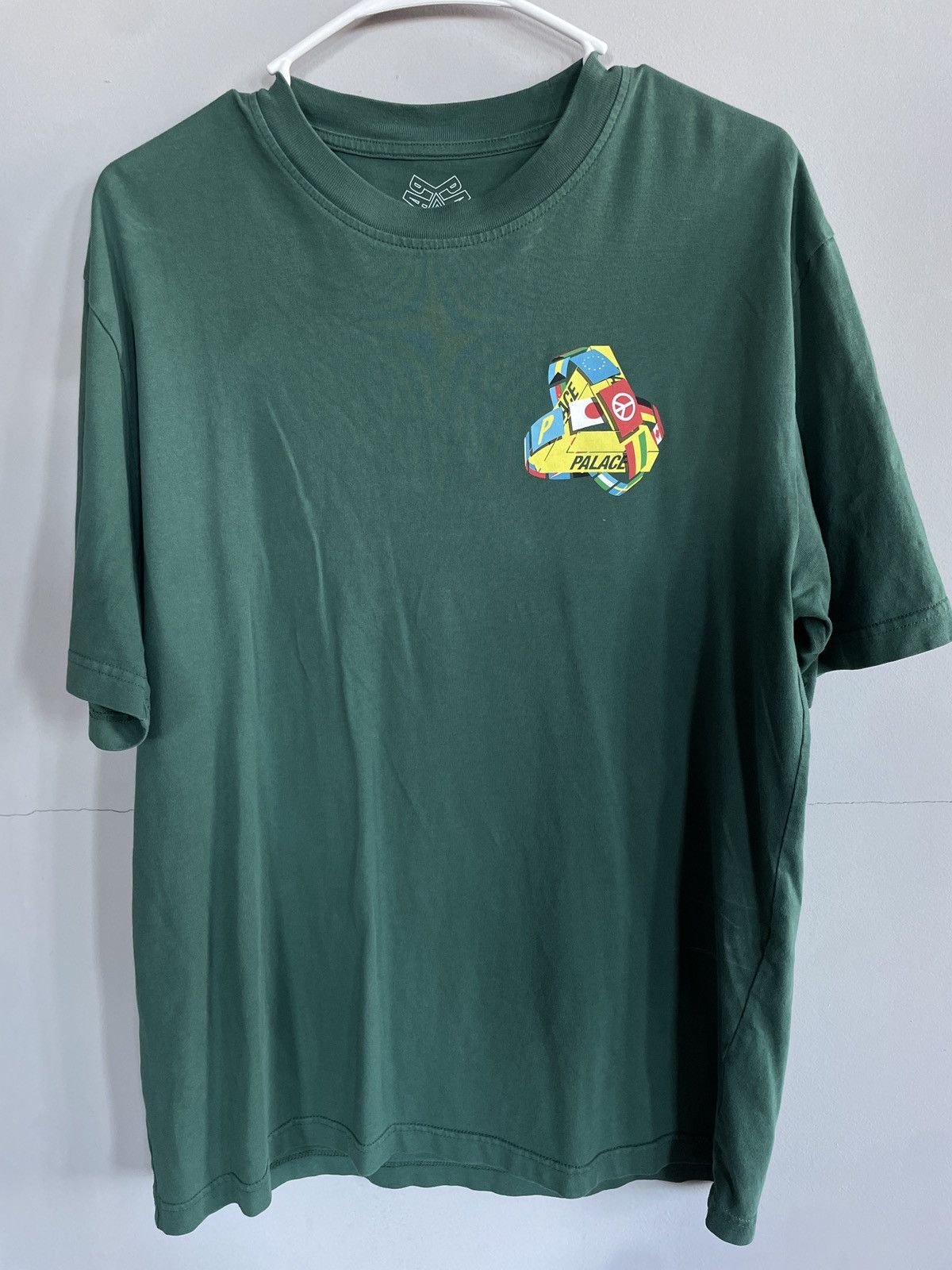 Palace Forest Green International Tri Ferg Tri Flag Tee Hoodie, Sweatshirt | FlexRushtees.com