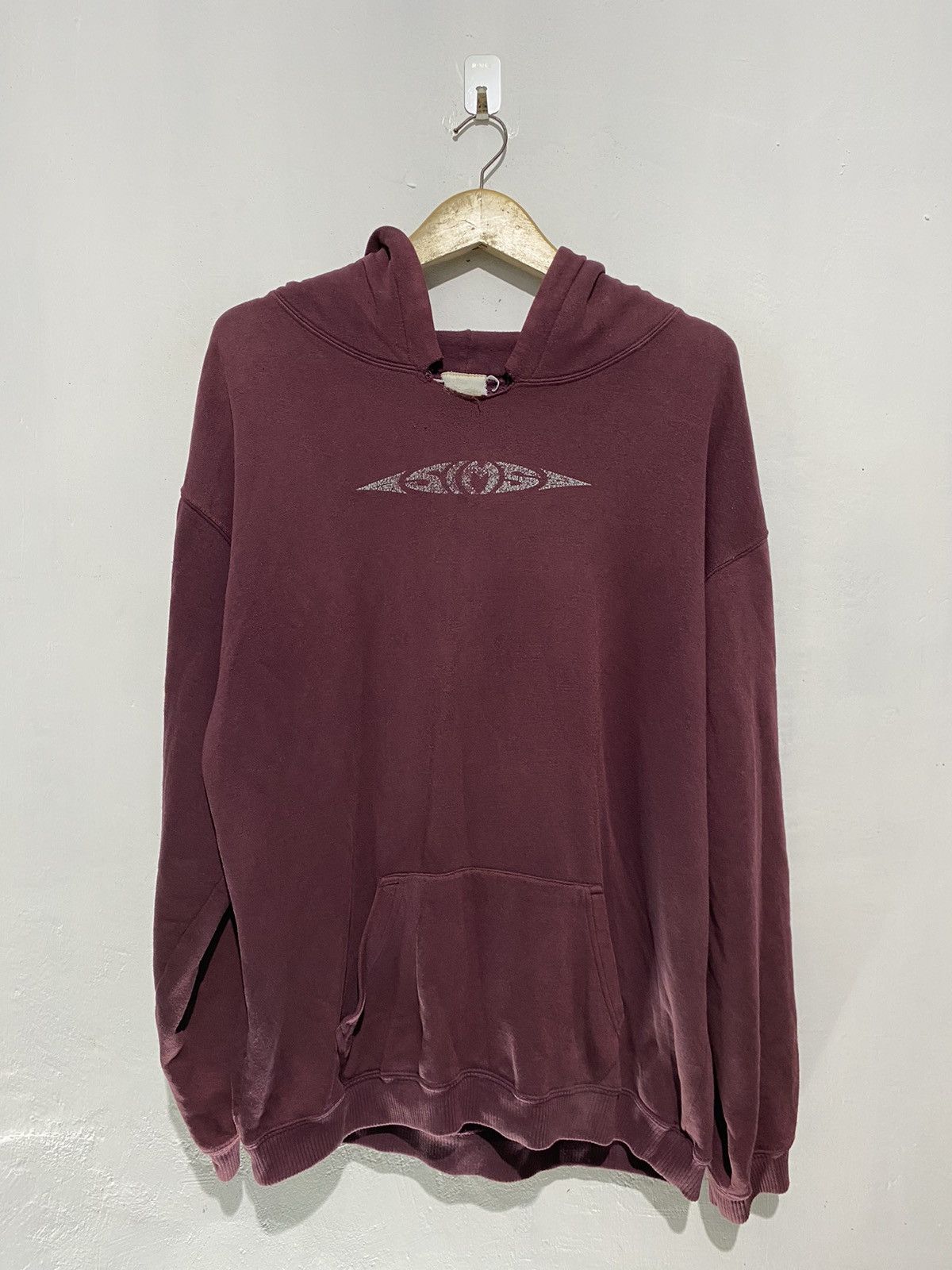 Powell Peralta X Santa Cruz Skateboards 90s Sims Skateboard Destroyed Hoodie