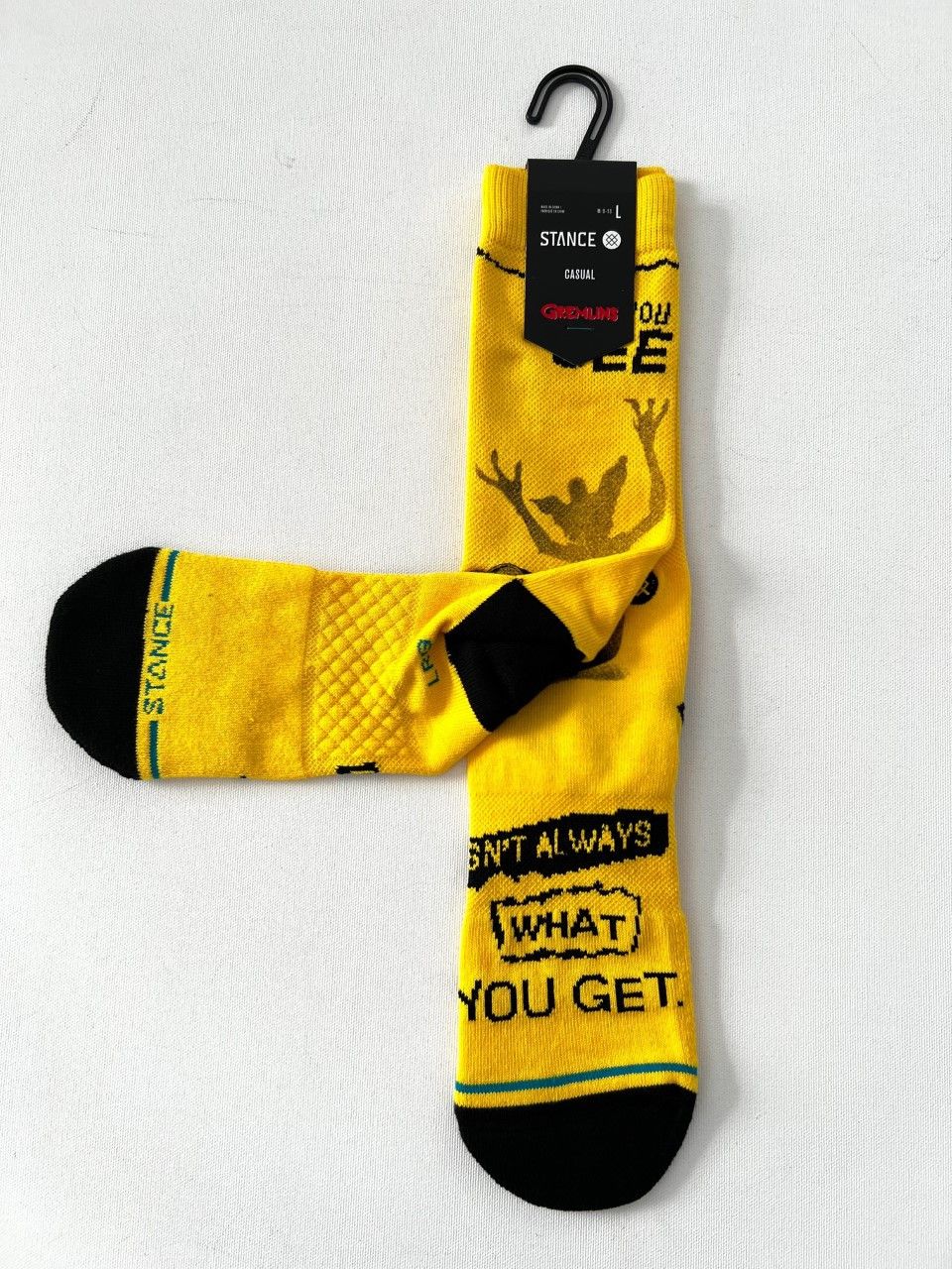 Socks Stance Gremlins What You Get Crew Socks Yellow Black