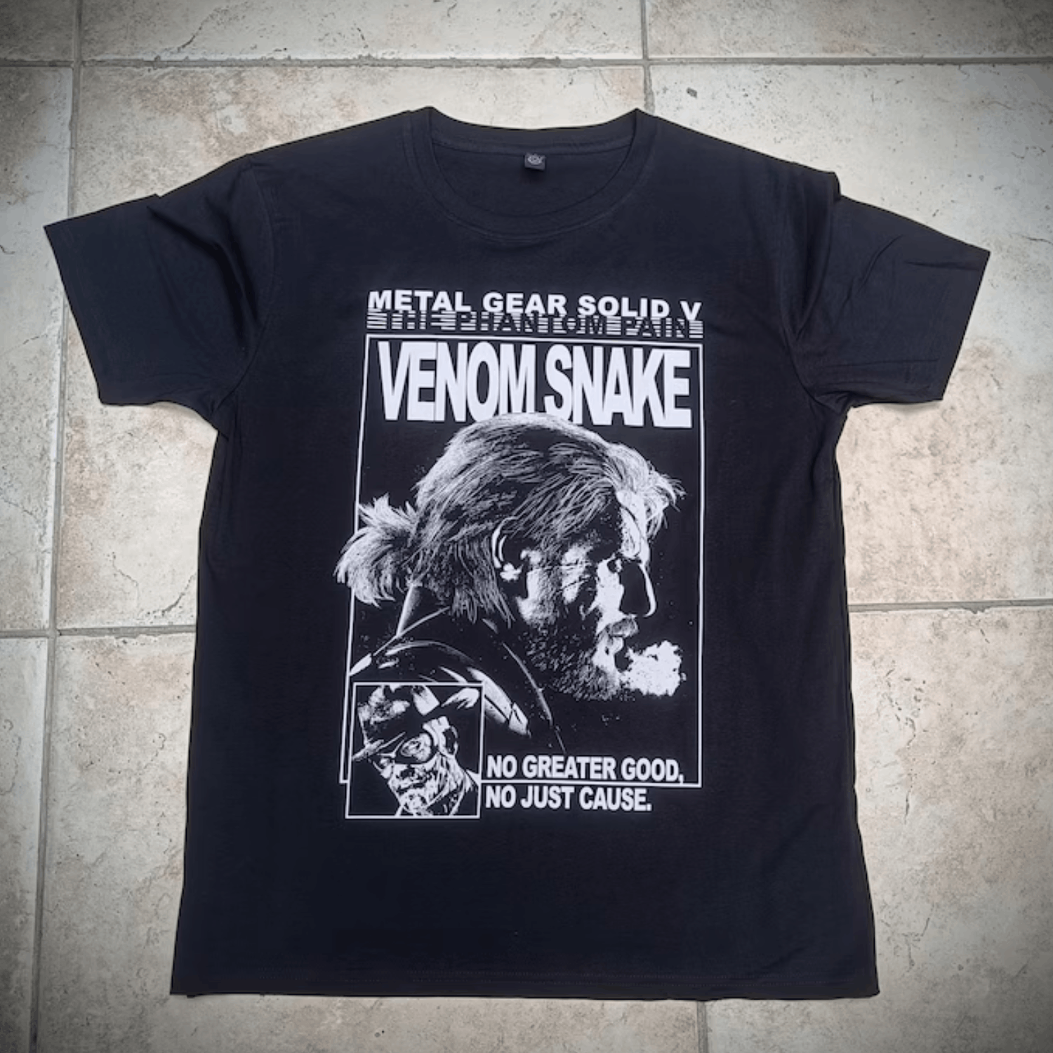 Japanese Brand Metal Gear Solid V Shirt Phantom Pain Organic Cotton Tee