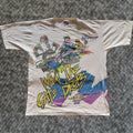 Gloverall Vintage 1990s All Sport T Shirt Logo Graphic Print Short Sleeve Crew Neck White L Mens 90s Hoodie, Sweatshirt