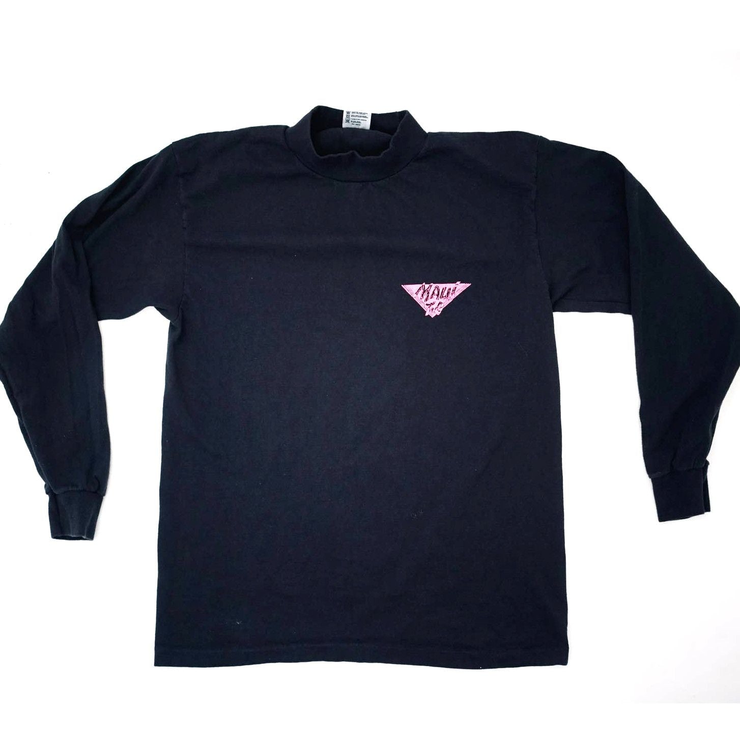 Vintage 90s Anvil Maui Long Sleeve Mock Neck Shirt Large