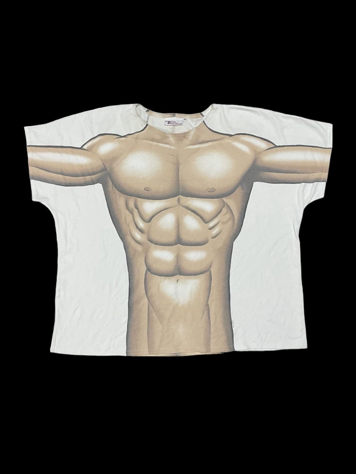 Vintage 90s Virtual Realitease Body Tease Boxy Tee Hoodie, Sweatshirt | FlexRushtees.com