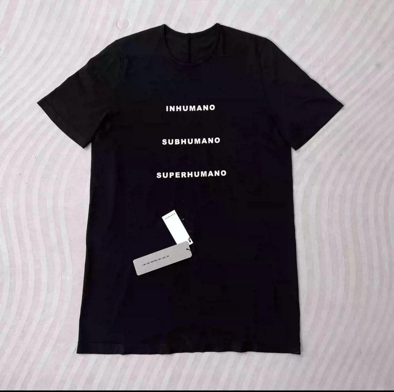 Rick Owens Rickowens Double Line Slogan Short Sleeve