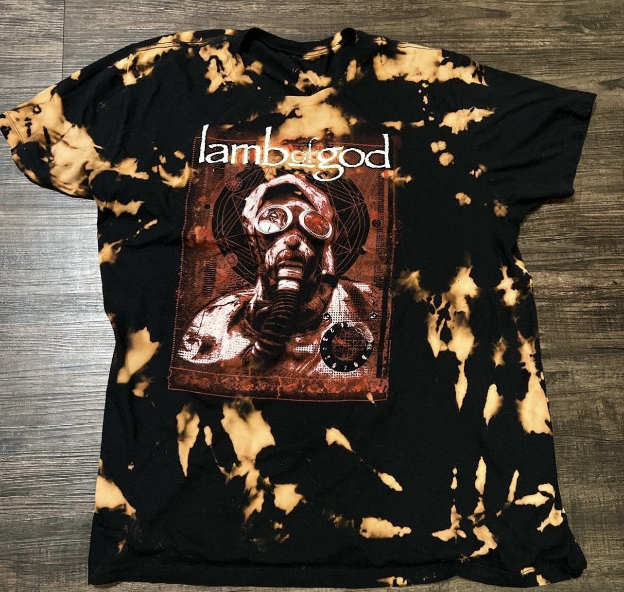 Band Tees Lamb Of God Bleached T Shirt Hoodie, Sweatshirt | FlexRushtees.com