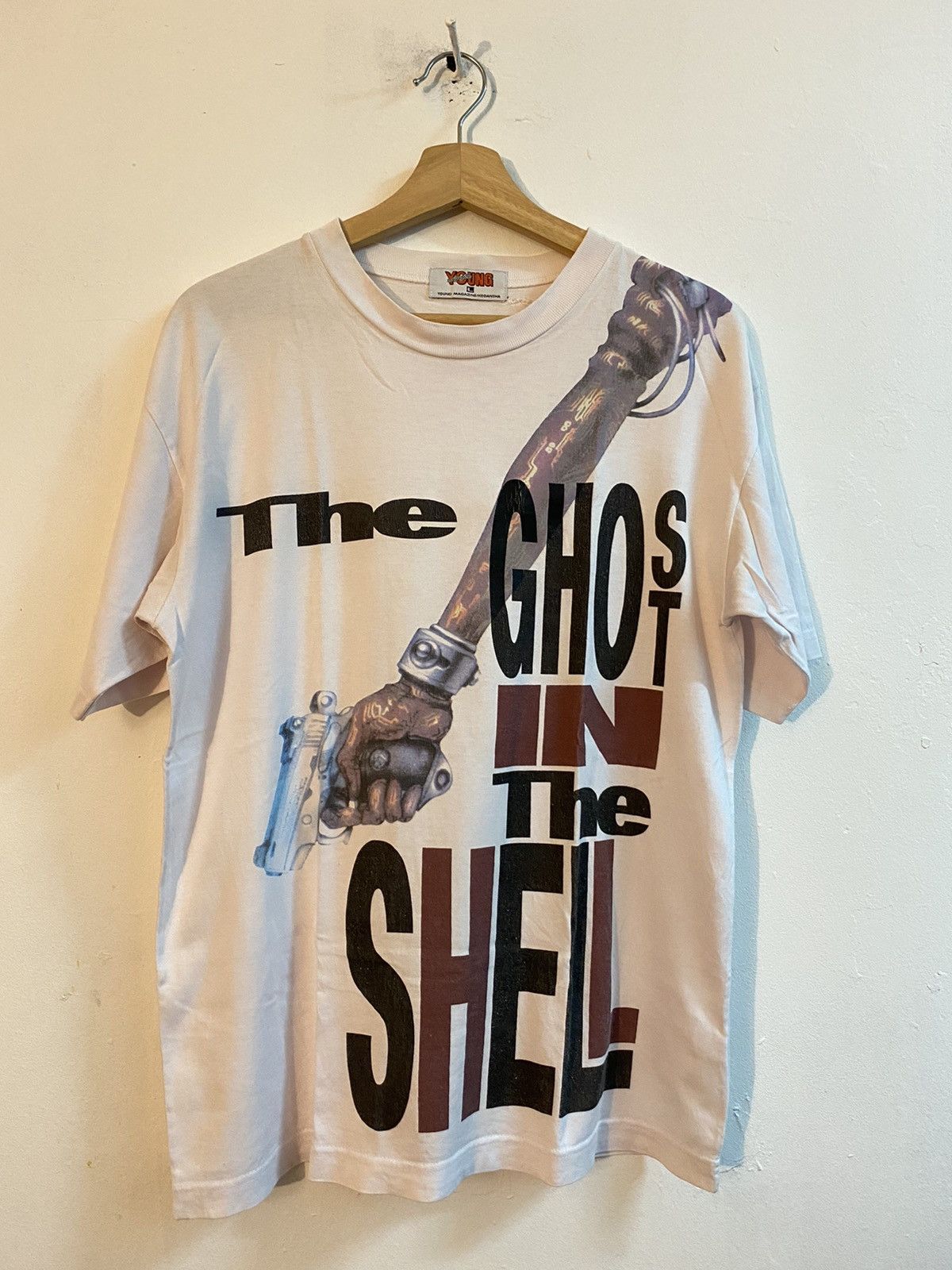 Vintage The Ghost In The Shell With Vtg Young Magazine Tag T-Shirts, Hoodie, Sweatshirt | FlexRushtees.com