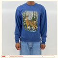 Vintage Y2k Jerzees Deer In Snow Sweatshirt