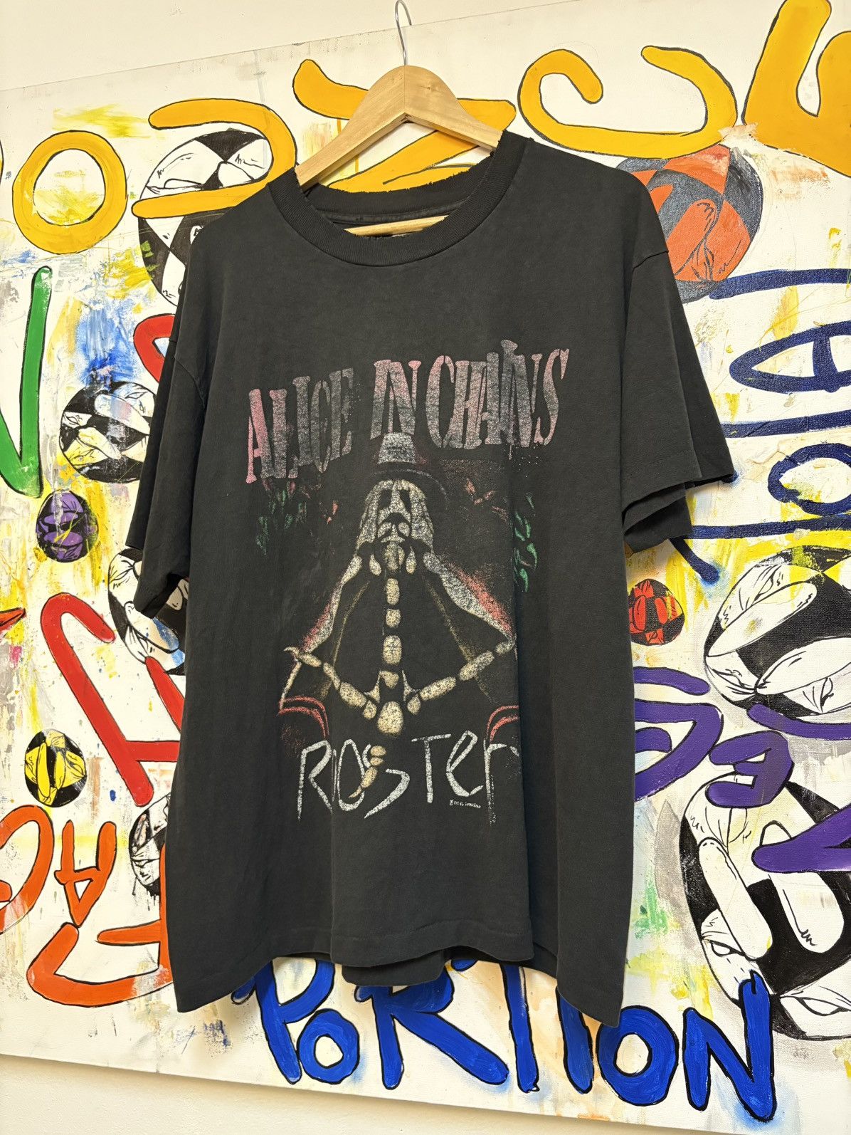 Band Tees 90 S Rare Alice In Chains Sunfaded Hoodie, Sweatshirt | FlexRushtees.com