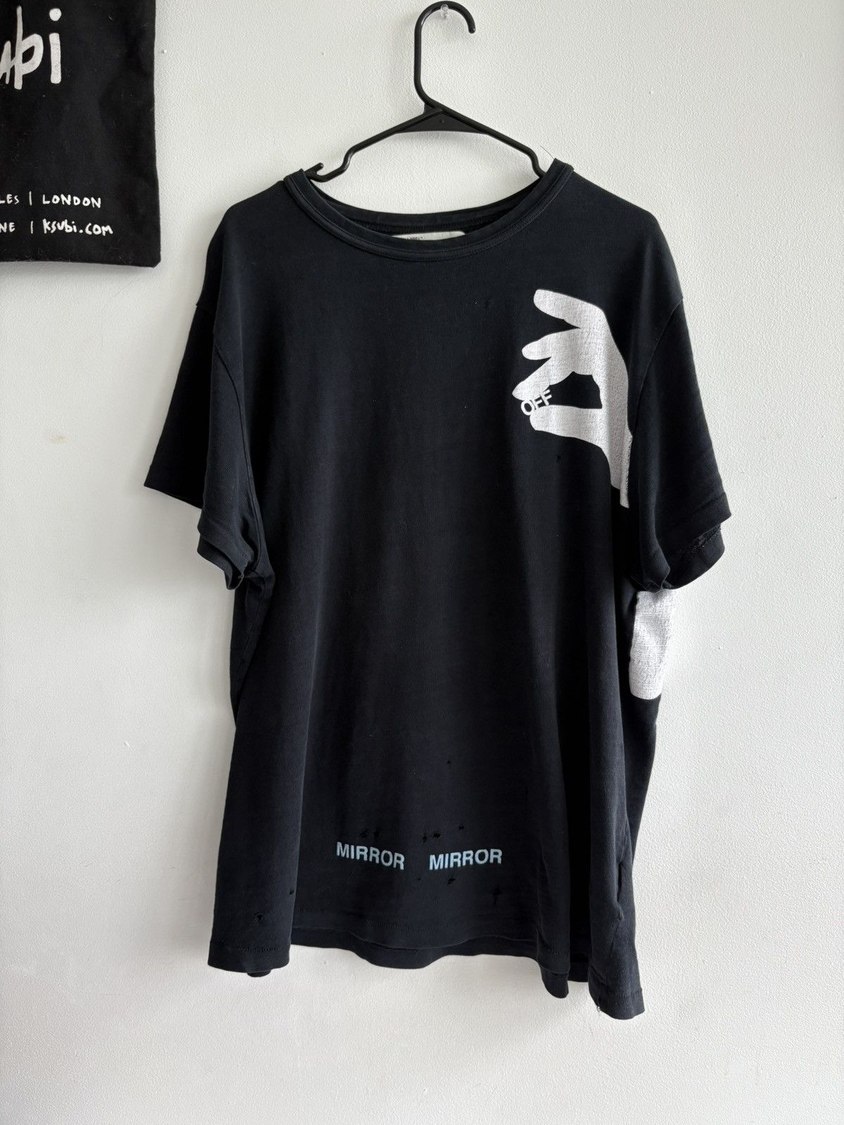 White Off White Mirror Mirror Tee Hoodie, Sweatshirt | FlexRushtees.com