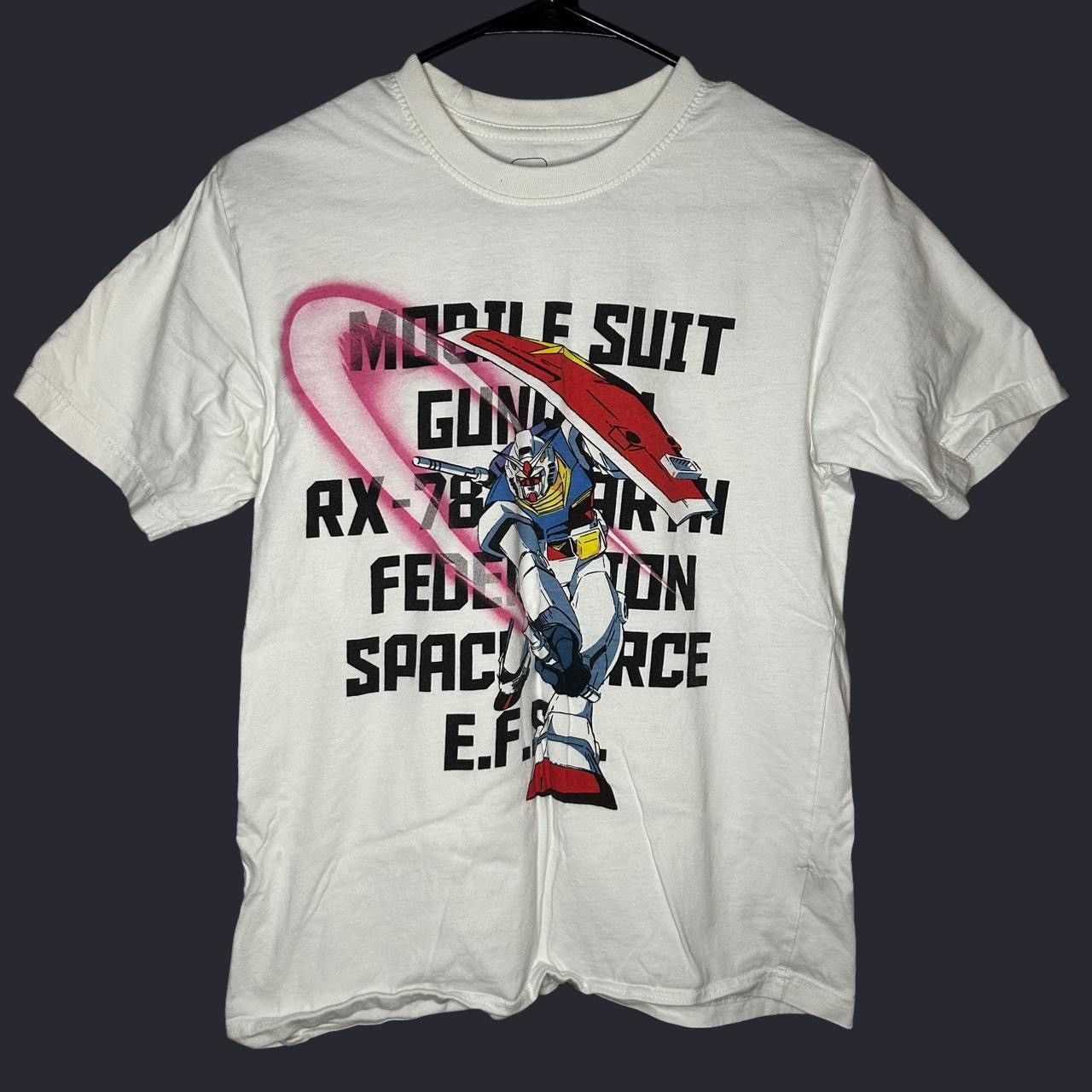 Other Gundam White Graphic Tee With Red And Black Design Hoodie, Sweatshirt | FlexRushtees.com