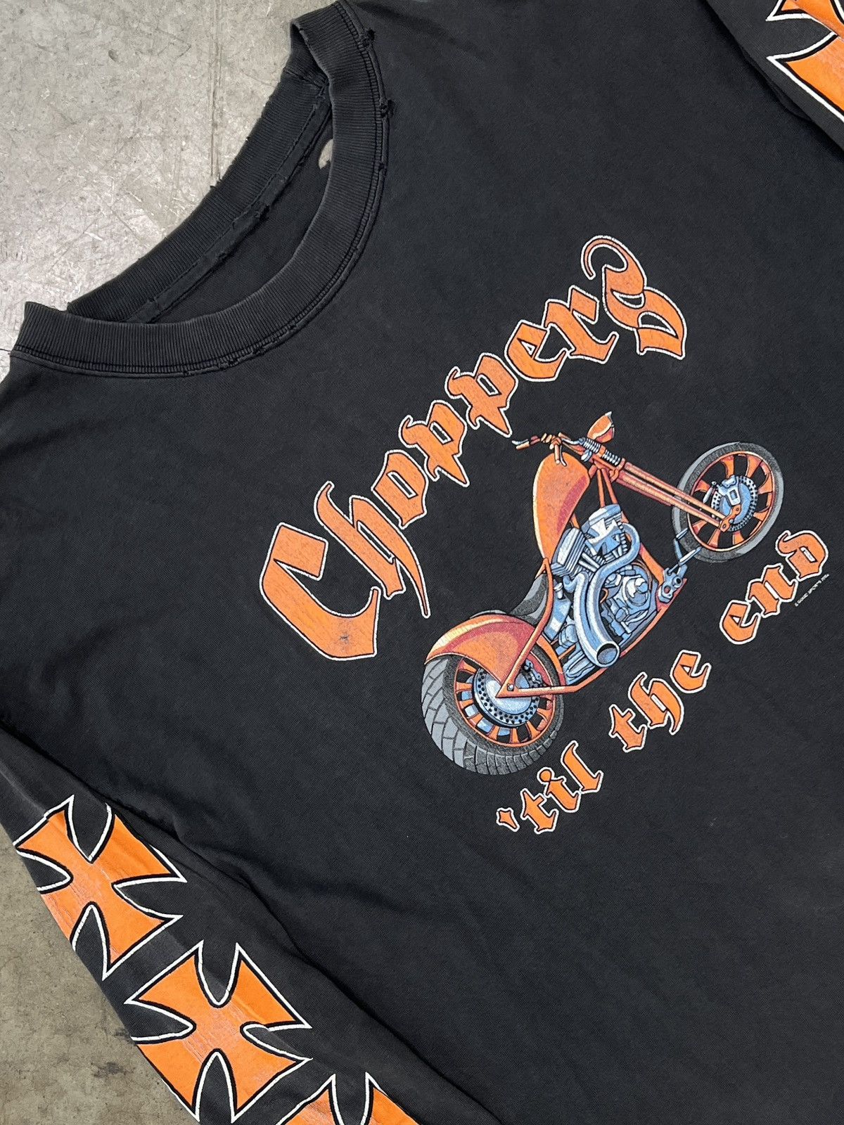 West Coast Choppers Vintage 2000s Choppers Til The End Motorcycle Tee Large Hoodie, Sweatshirt | FlexRushtees.com