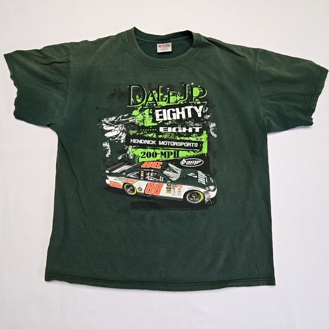 Chase Authentics Dale Jr Nascar Shirt Amp Green Xl Graphic Racing Tee Hoodie, Sweatshirt | FlexRushtees.com
