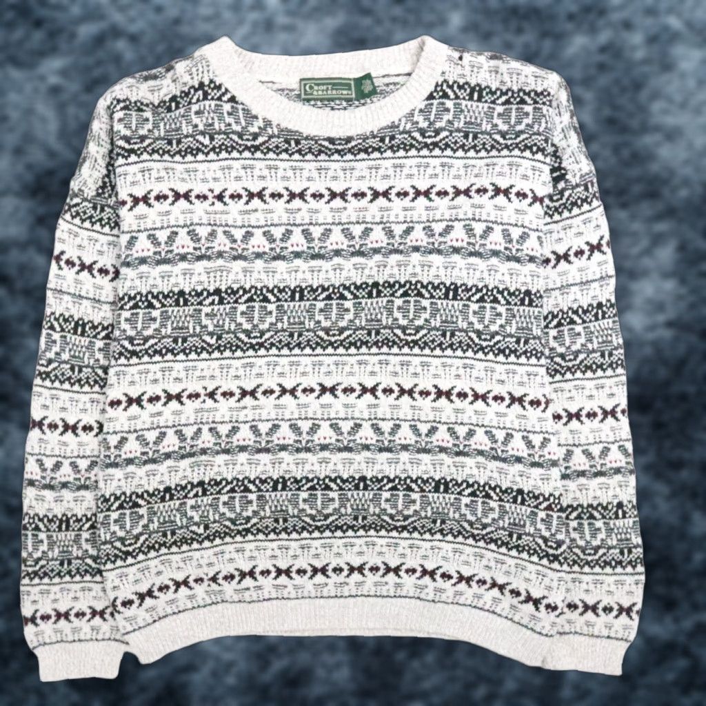 Barrow Vintage Croft Barrow Crewneck Sweater Xl Men Fair Isle Multicolor Xl Crewneck Pullover