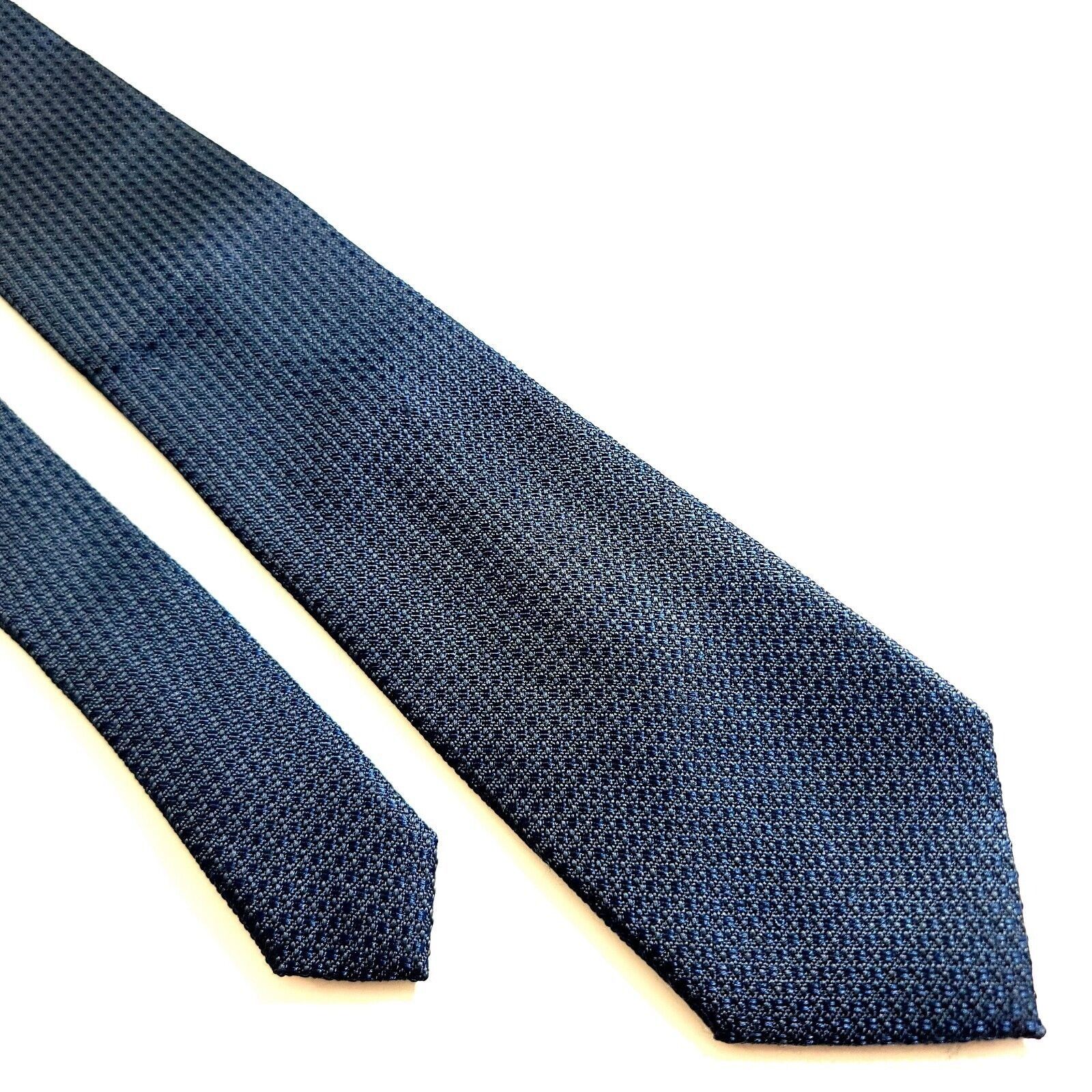 Designer Goodfellow Co Blue Polyester Woven Geometric Skinny Tie