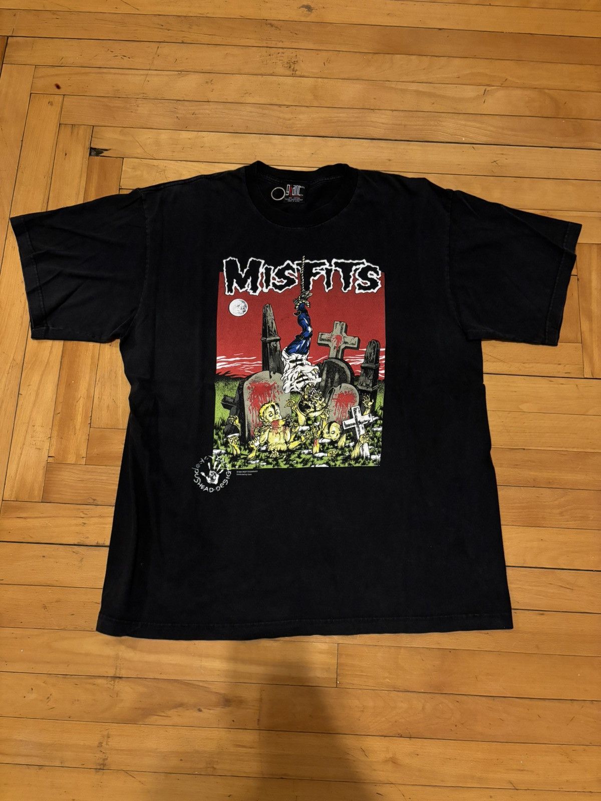 X Vintage Giant Tag Pushead Misfits Shirt