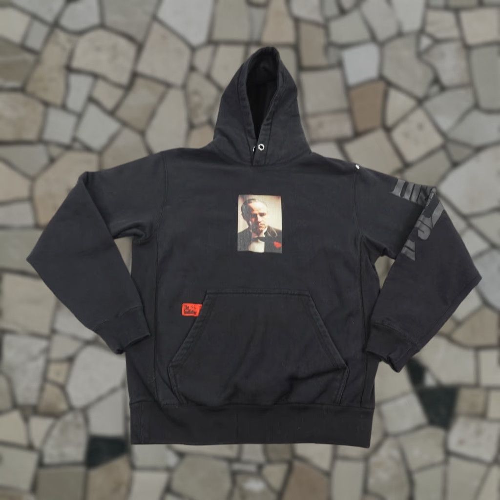 Palace The Godfather Hoodie Mens Small Black Shoe Palace Vito Corleone Movie Sweatshirt T-Shirts | FlexRushtees.com