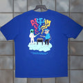 Vintage Alien Shirt Dream Adult 3xl Blue Graphic Short Sleeve Mens Casual Outdoor Dream Shirt