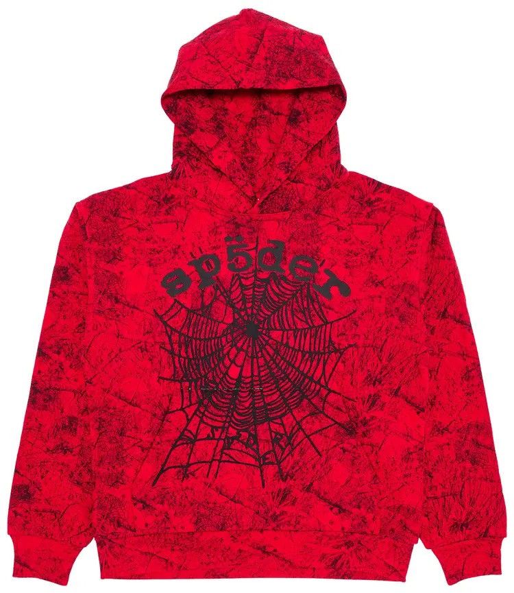 Sp5der Og Web Hoodie Real Tree Camo Red T-Shirts, Sweatshirt | FlexRushtees.com