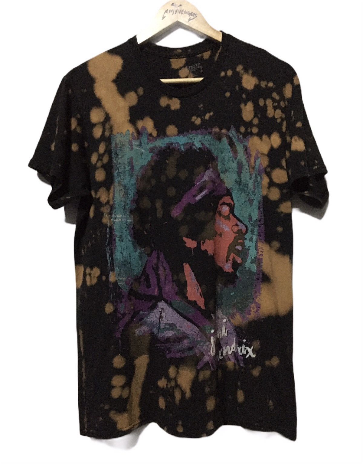 Jimi Hendrix X Vintage Rare Jimi Hendrix Tye Dye Custom Tees
