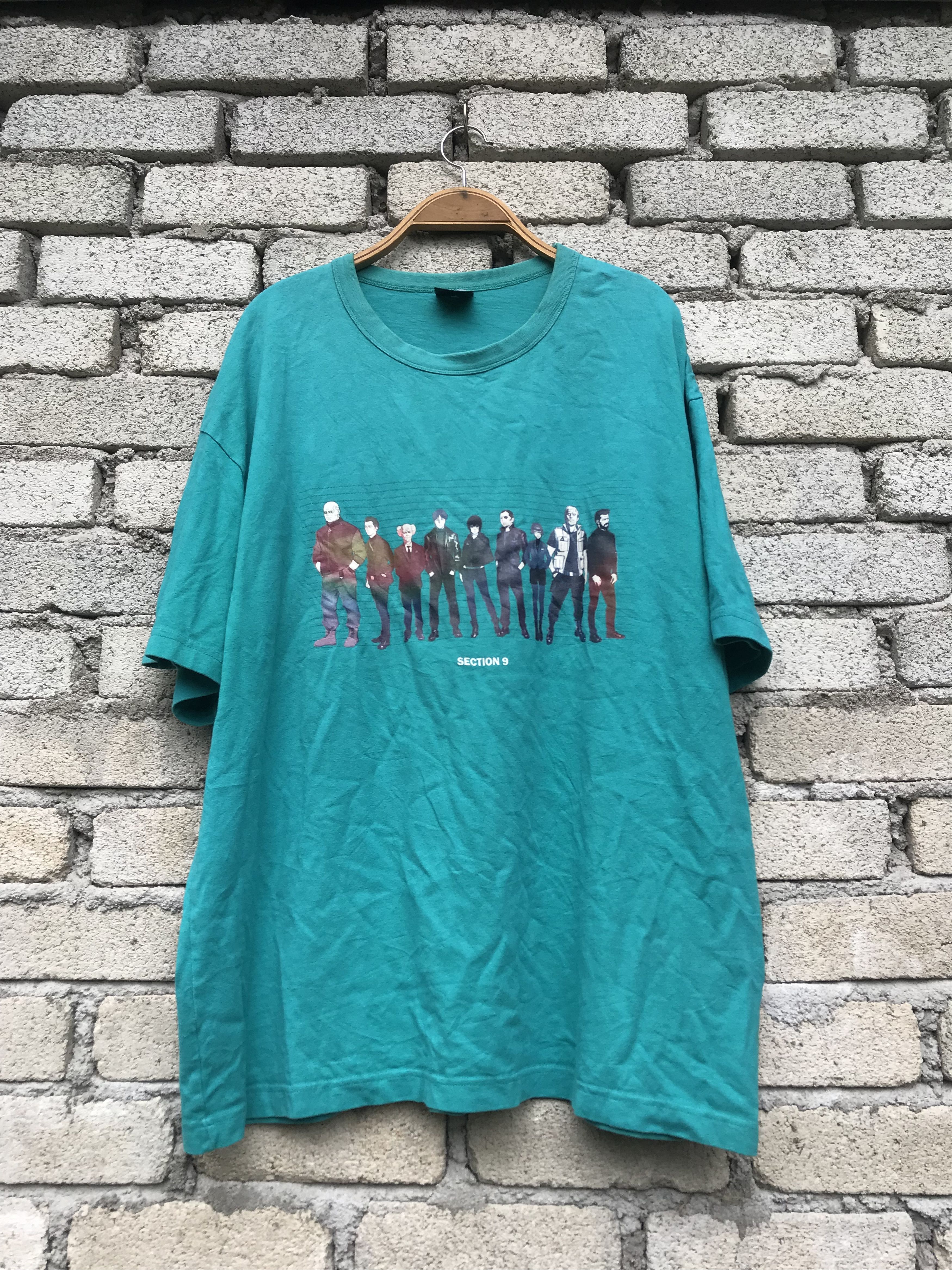 Japanese Brand X Rap Tees Vintage Anime Ghost In The Shell Section 9 Hoodie, Sweatshirt | FlexRushtees.com