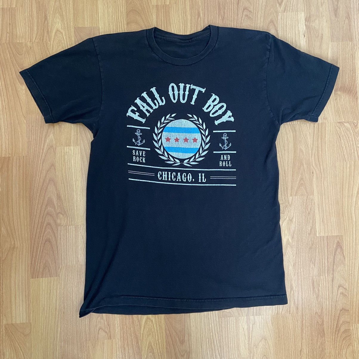 Band Tees Vintage Fall Out Boy Save Rock And Roll Y2k T Shirt Medium Hoodie, Sweatshirt | FlexRushtees.com