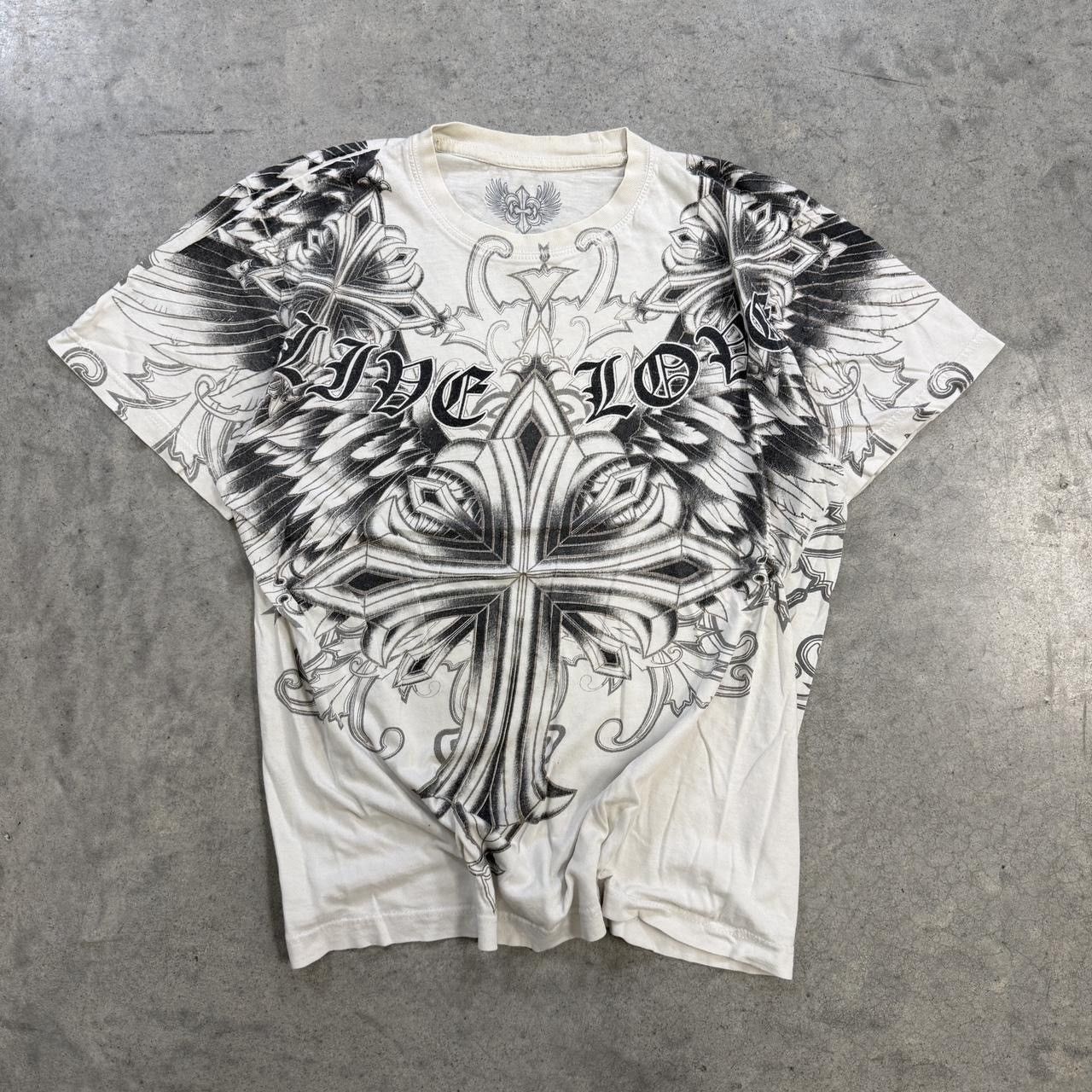 Vintage Y2k Xavier Finger Grunge Tribal Tee Shirt