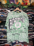 Vintage 1992 Boston Celtics Official Fan Aop Xl Graphic Tee Hoodie, Sweatshirt | FlexRushtees.com