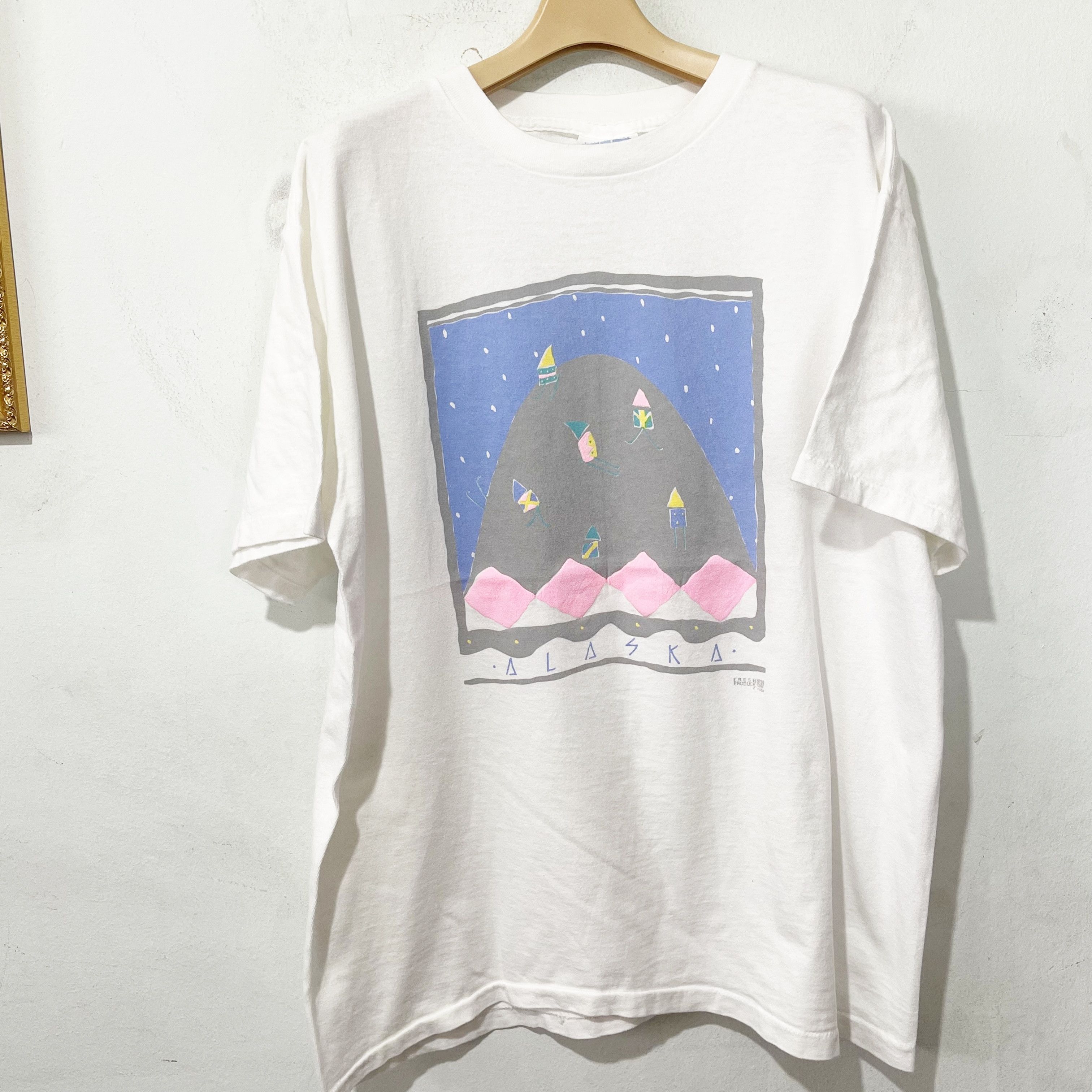 Vintage 1988 Alaska Ski Mountain T Shirt