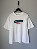 Casablanca Casa Racing 3d Printed Oversized Tee In White Hoodie, Sweatshirt | FlexRushtees.com