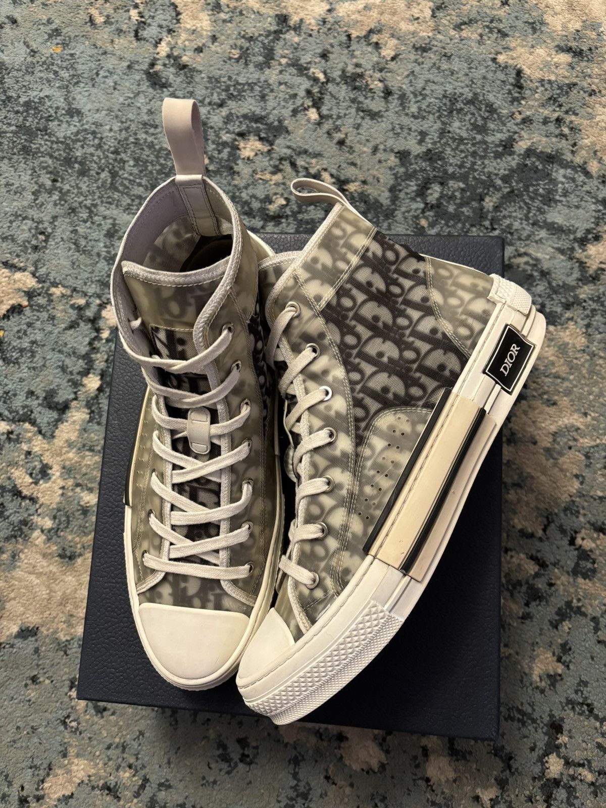 Dior B23 Hightop Oblique Sneaker Size 44 11us Worn Lightly