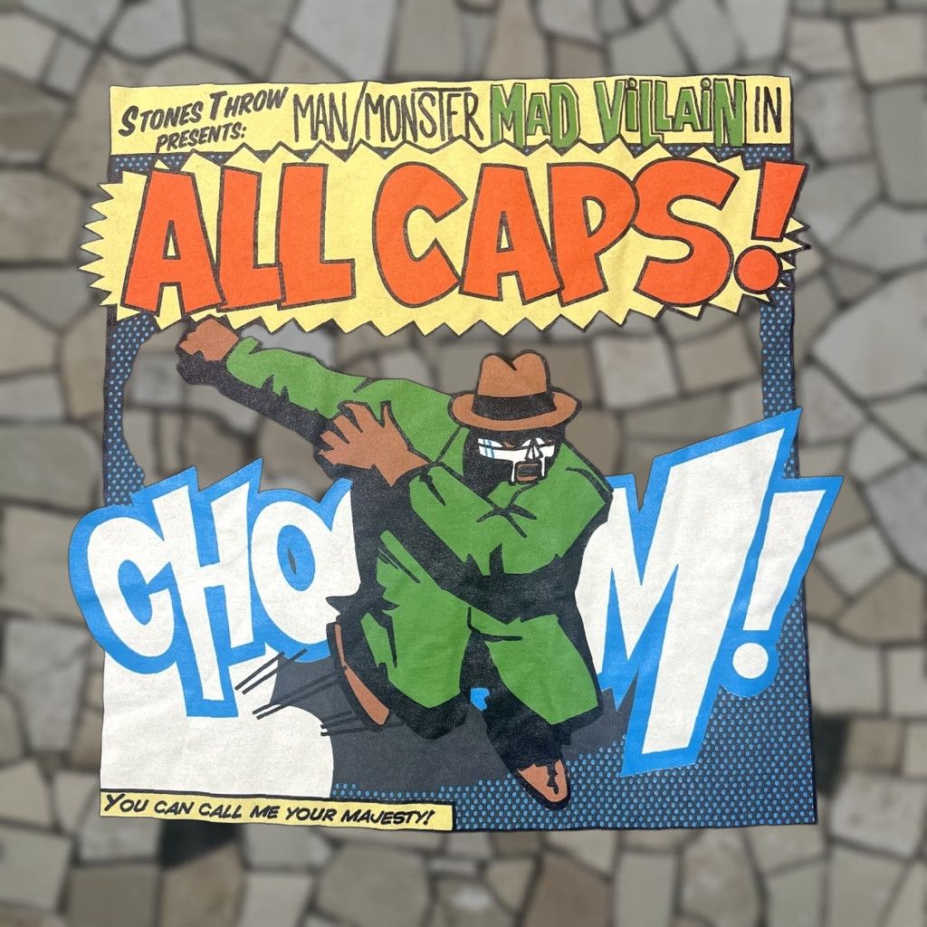 Vintage Mf Doom Madvillain All Caps Stones Throw T Shirt Men Black Medium