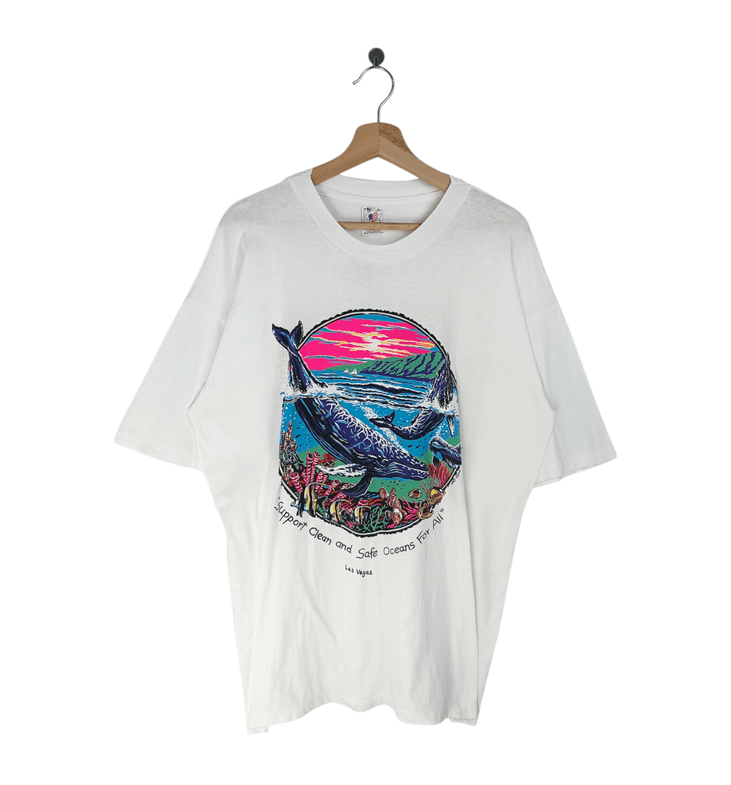 Habitat Vintage 90 S Las Vegas Clean Oceans For All Tee Peace Earth