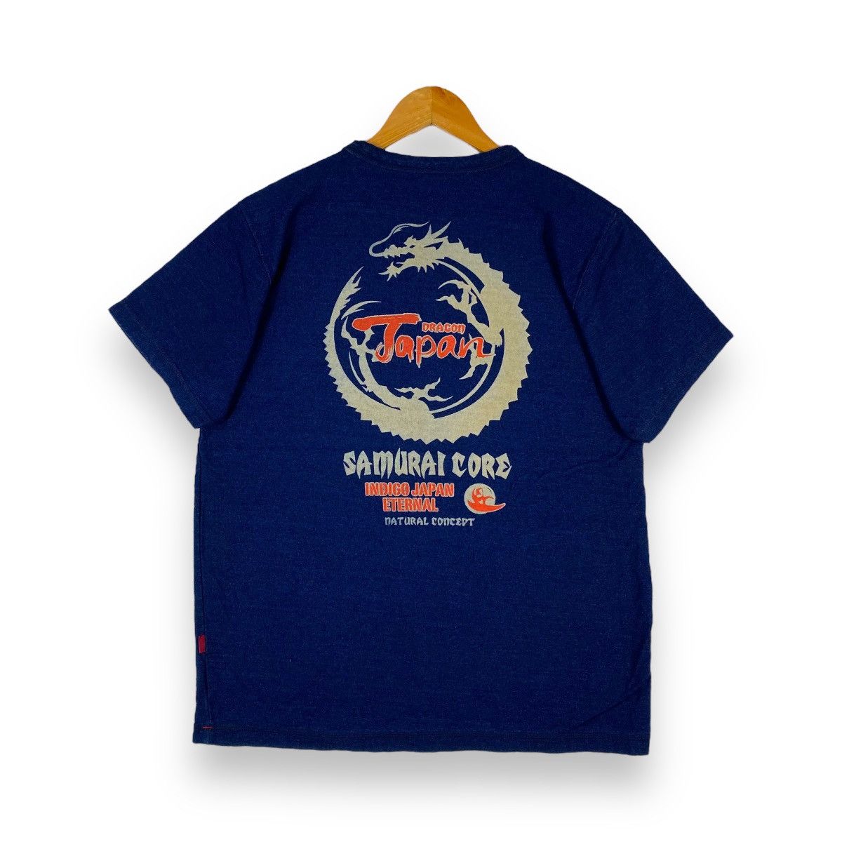 Indigo Eternal Dragon Japan Samurai Core Indigo Japan Tee Hoodie, Sweatshirt | FlexRushtees.com