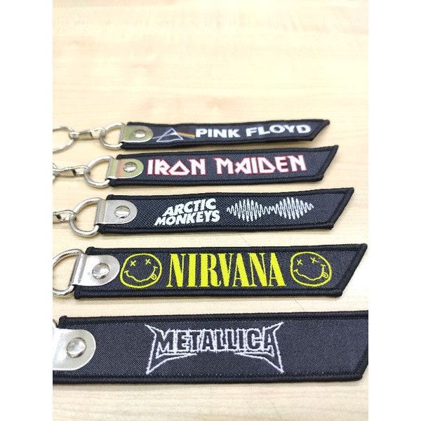 Metallica Keychains Rock Band Metallic Iron Maiden Radiohead Oasis