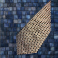 Vintage Campia Moda Silk Necktie Keeper Men One Size Brown White Polka Dot 60s 64 Long
