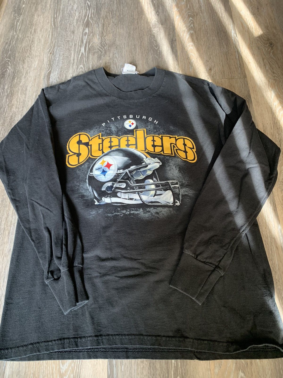 Vintage Steelers Long Sleeve Helmet Tee