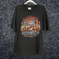 Jerzees Vintage Oakland Raiders Vs Tampa Bay Bucs T Shirt Mens Xl Black No Mercy Graphic Print Sport