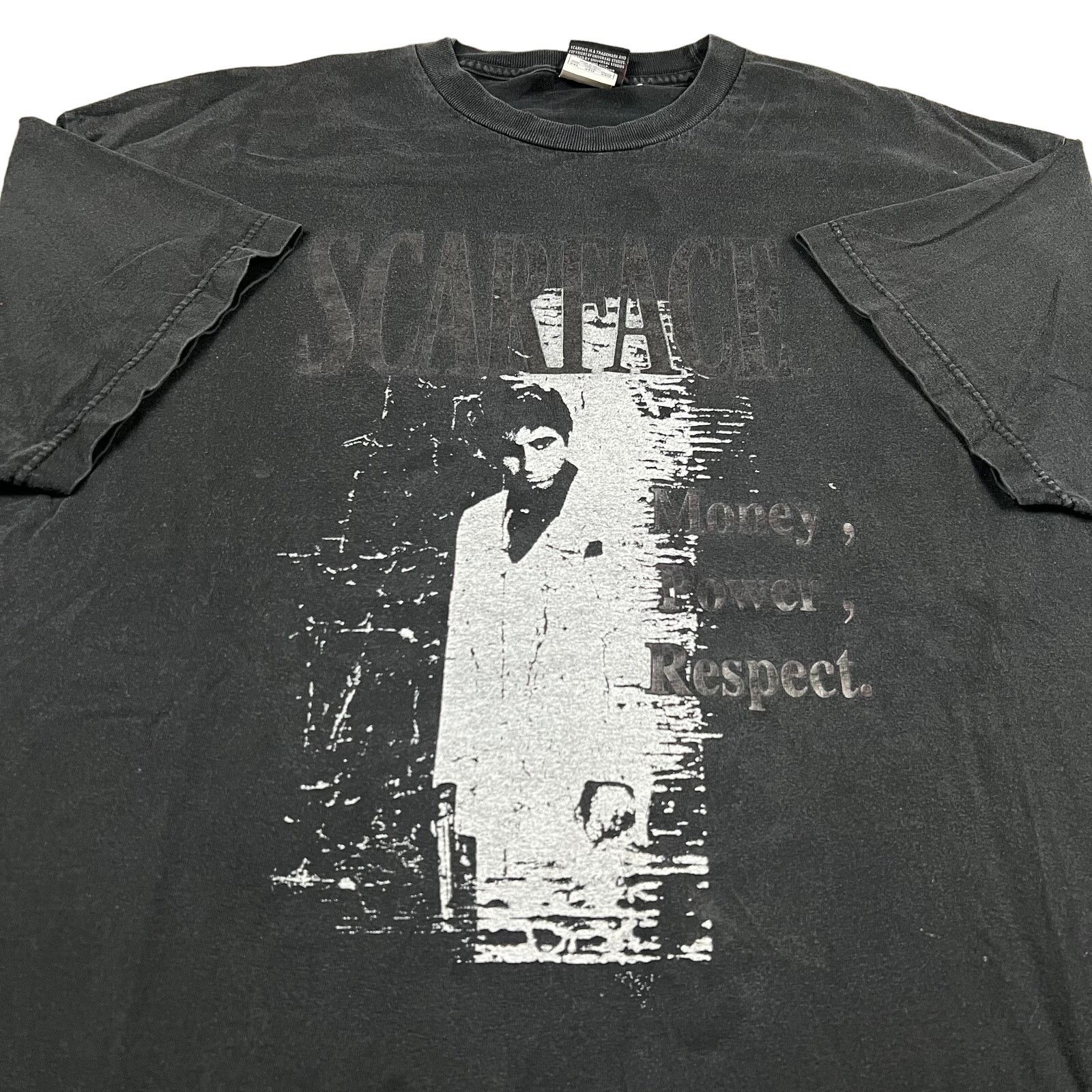 Vintage Y2k Scarface Black Graphic Movie T Shirt