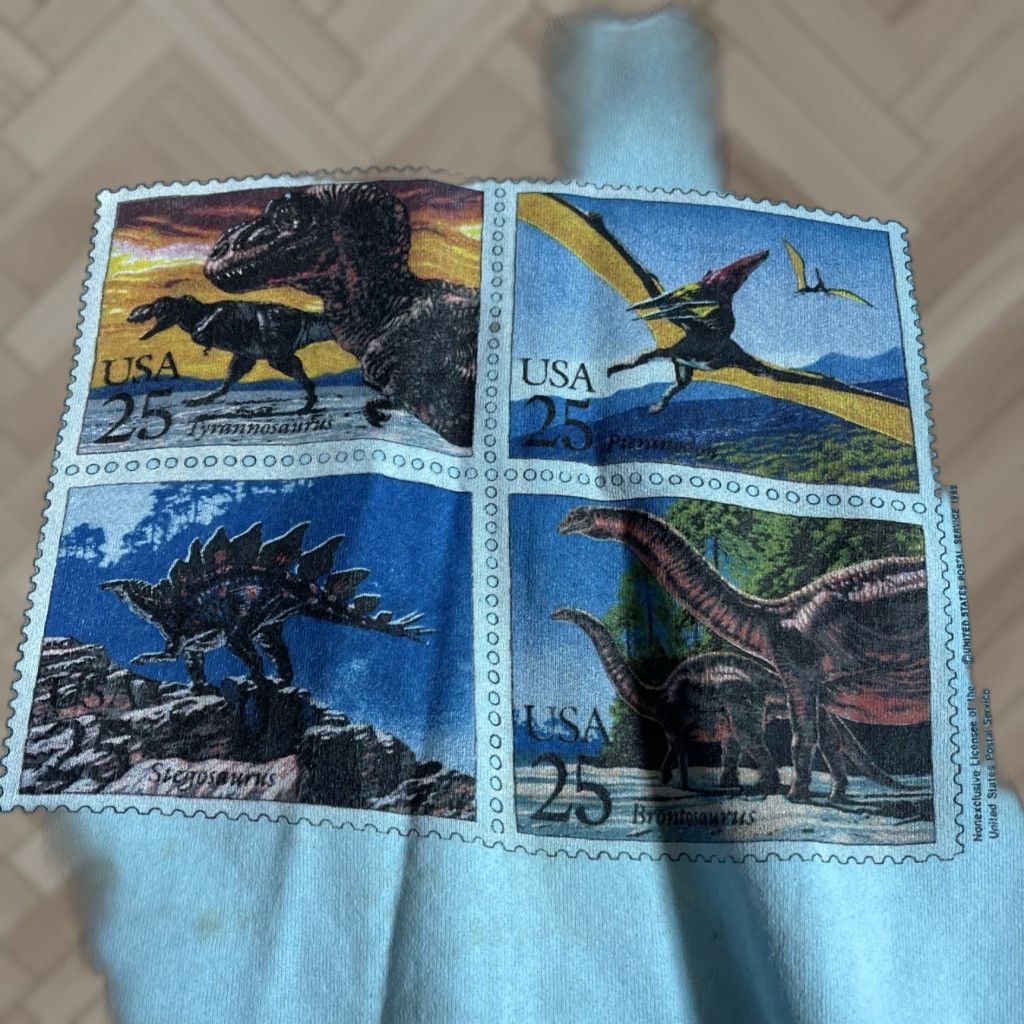 Fruit Of The Loom Vintage Fruit Of The Loom Usps Postage Stamp Crewneck Sweatshirt Xl Blue Graphic P