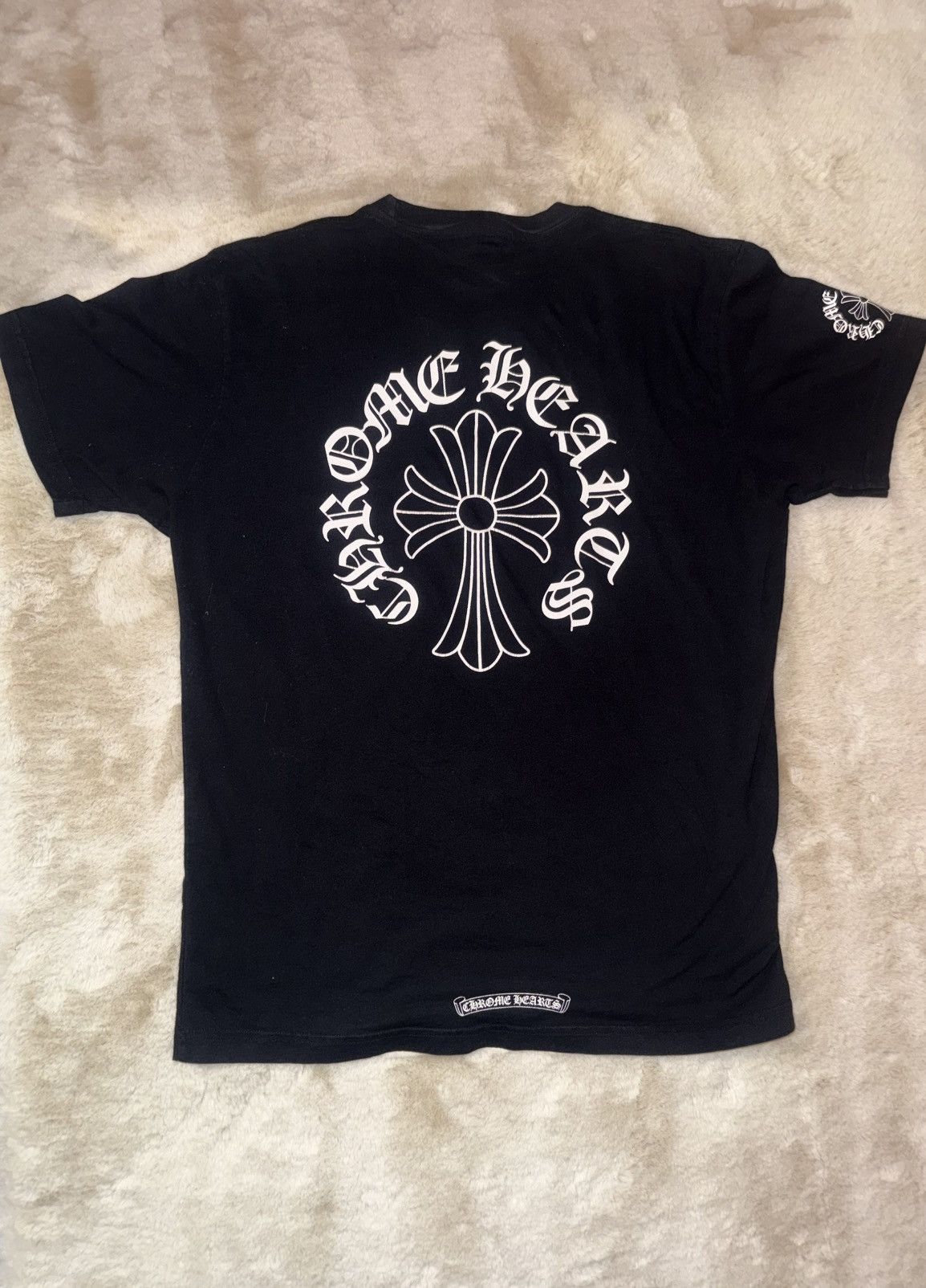 Hearts Chrome Hearts Neck Logo Big Cross Tshirt Hoodie, Sweatshirt | FlexRushtees.com