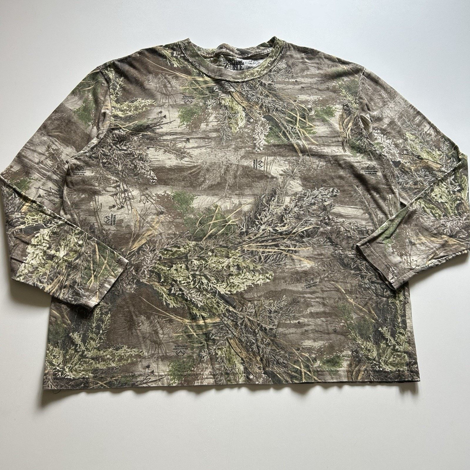 Vintage Realtree Camo T Shirt Long Sleeve 3xl Y2k Camouflage
